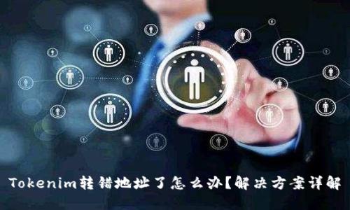 Tokenim转错地址了怎么办？解决方案详解
